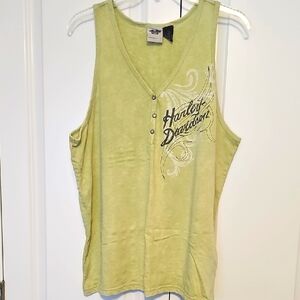 Harley-Davidson Women's Green Tank Top